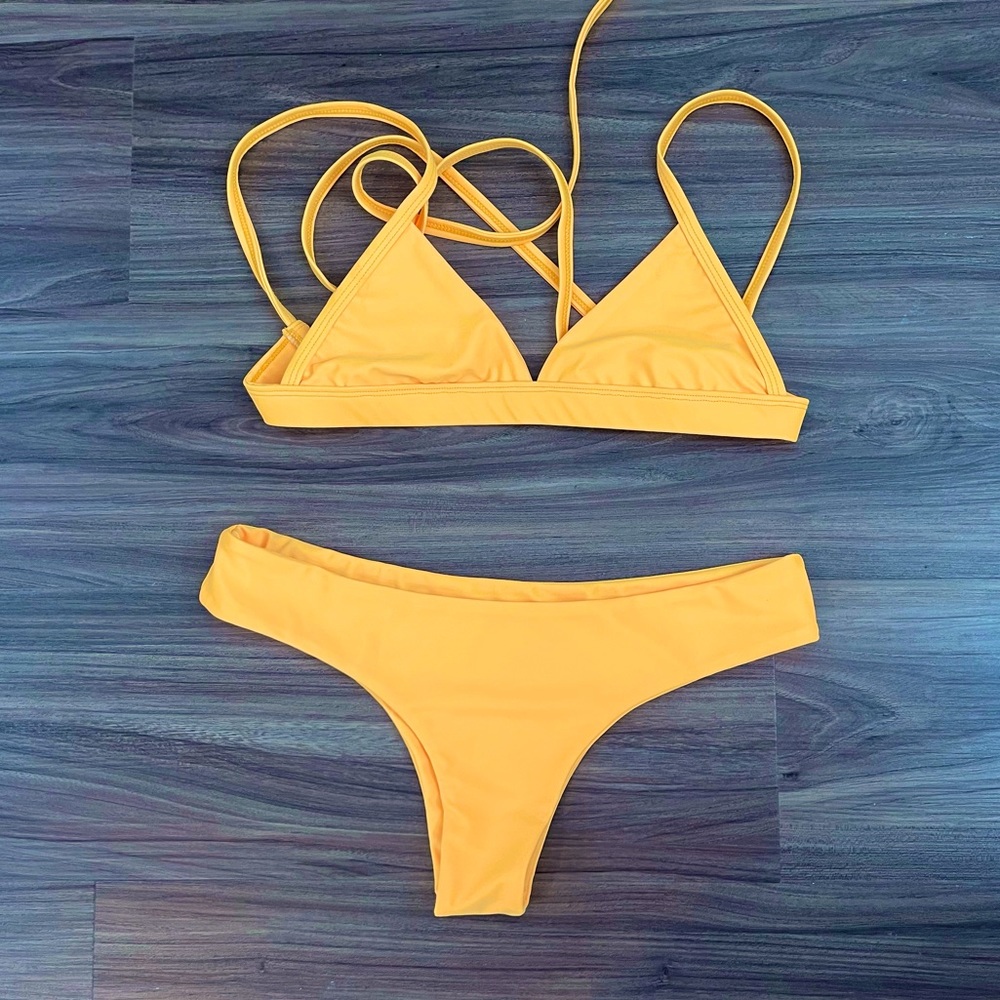 Yellow Triangle Bikini Kulani Kinis